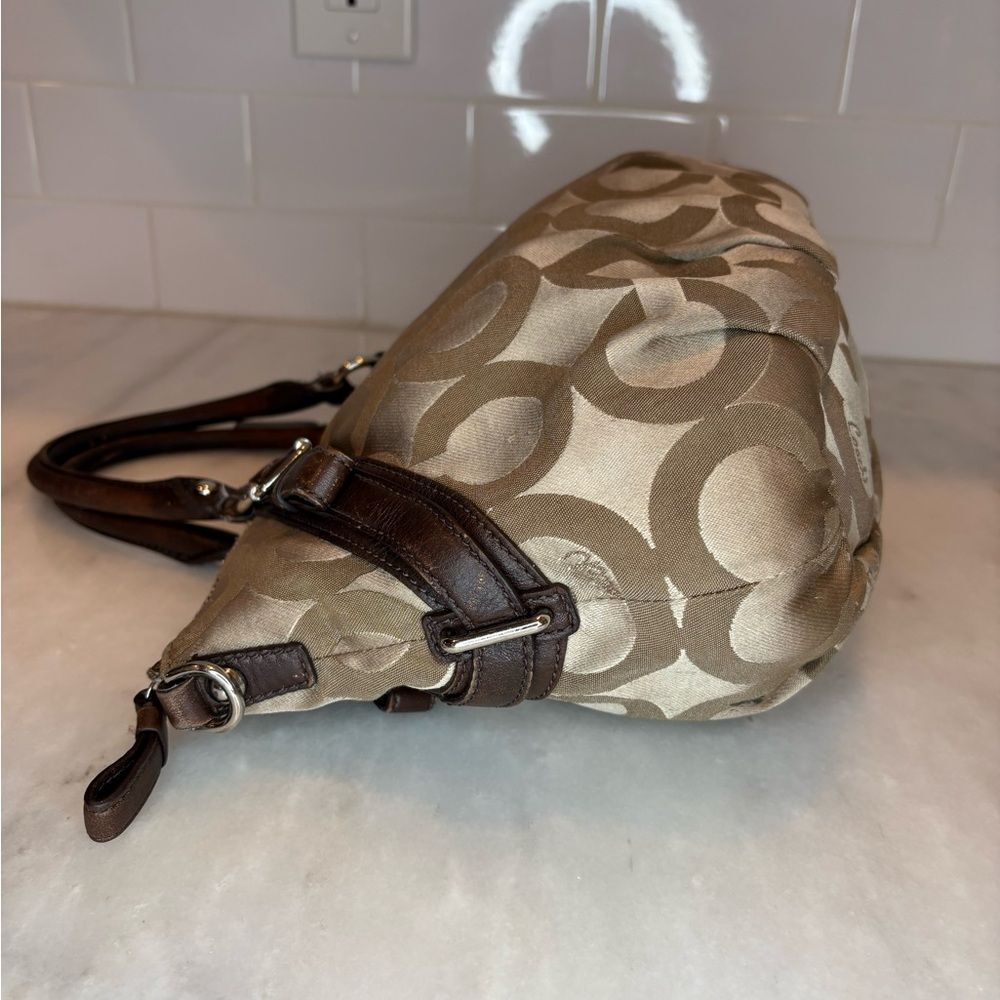 COACH Bag Purse Handbag Pocketbook Bag Madison Op Art Sophia Satchel #17693 - Picture 11 of 11